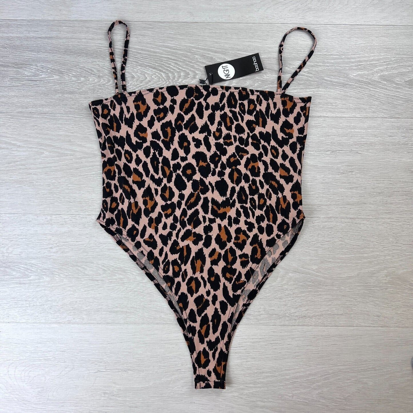 Boohoo Night Animal Print Leotard Size US 10