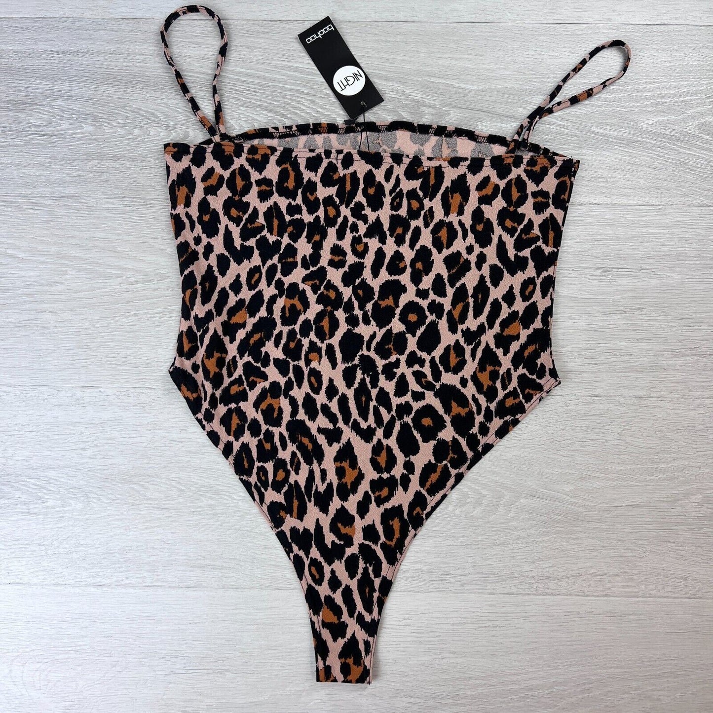 Boohoo Night Animal Print Leotard Size US 10