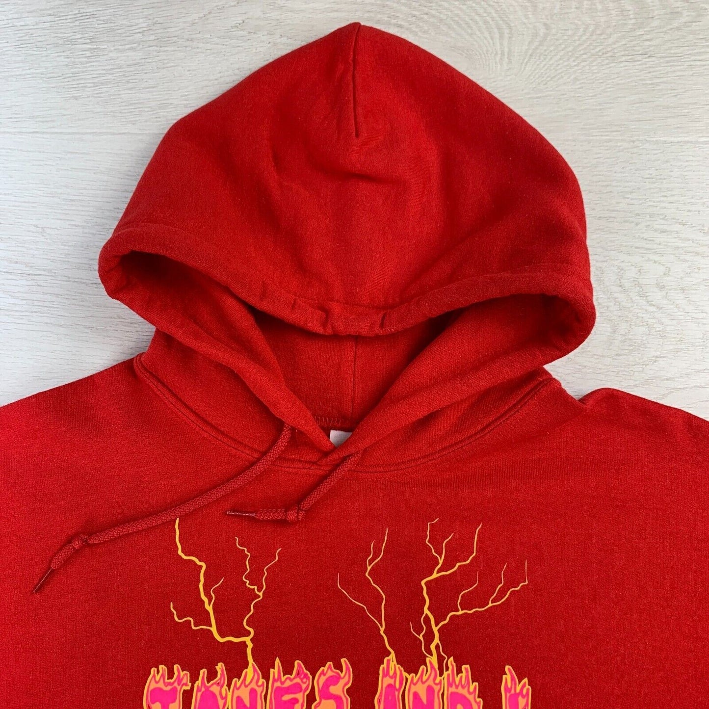 Tones & I Unisex Pullover Red Hoodie Size Medium