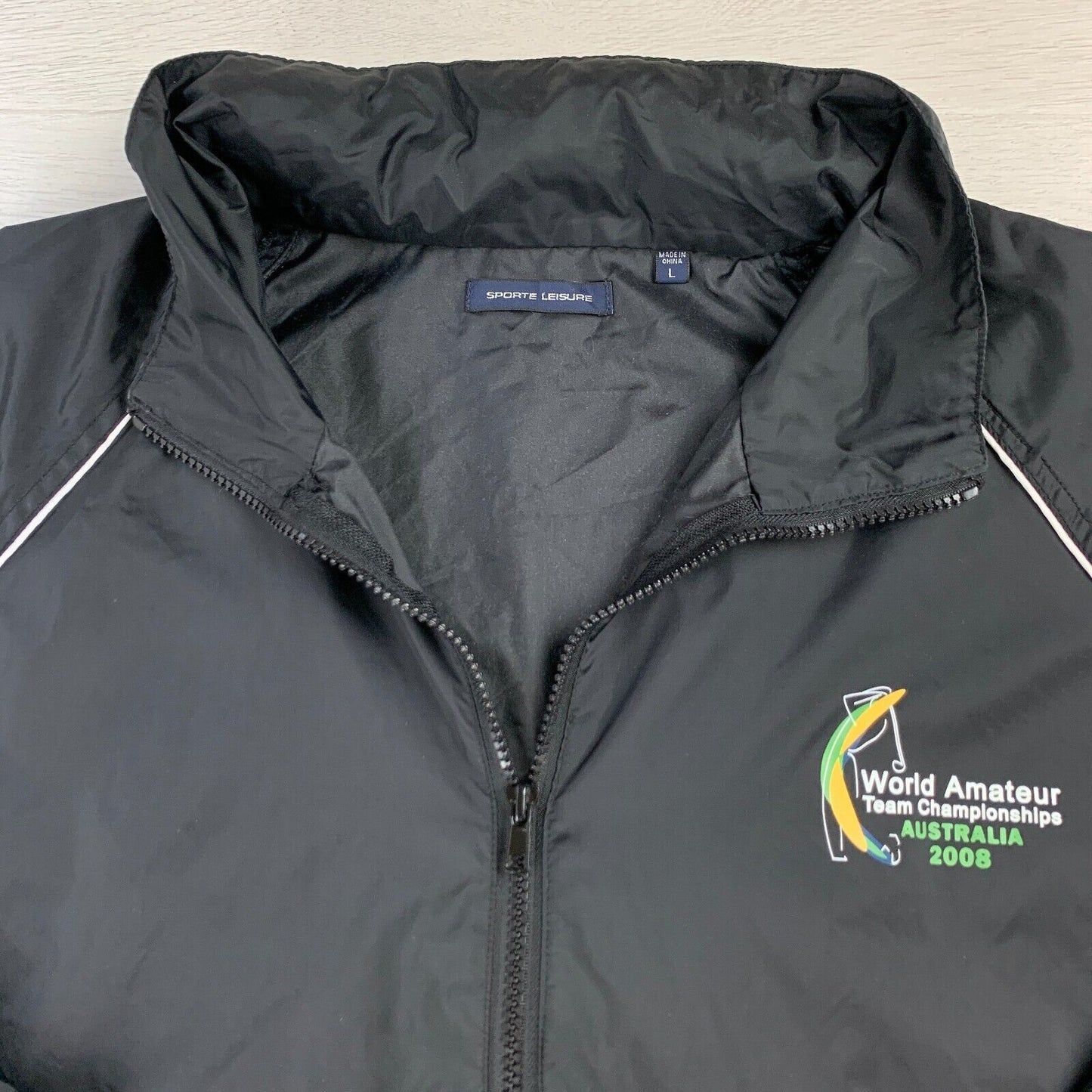 Vintage Golf World Amateur Championship Australia 2008 Mens Jacket Size Large