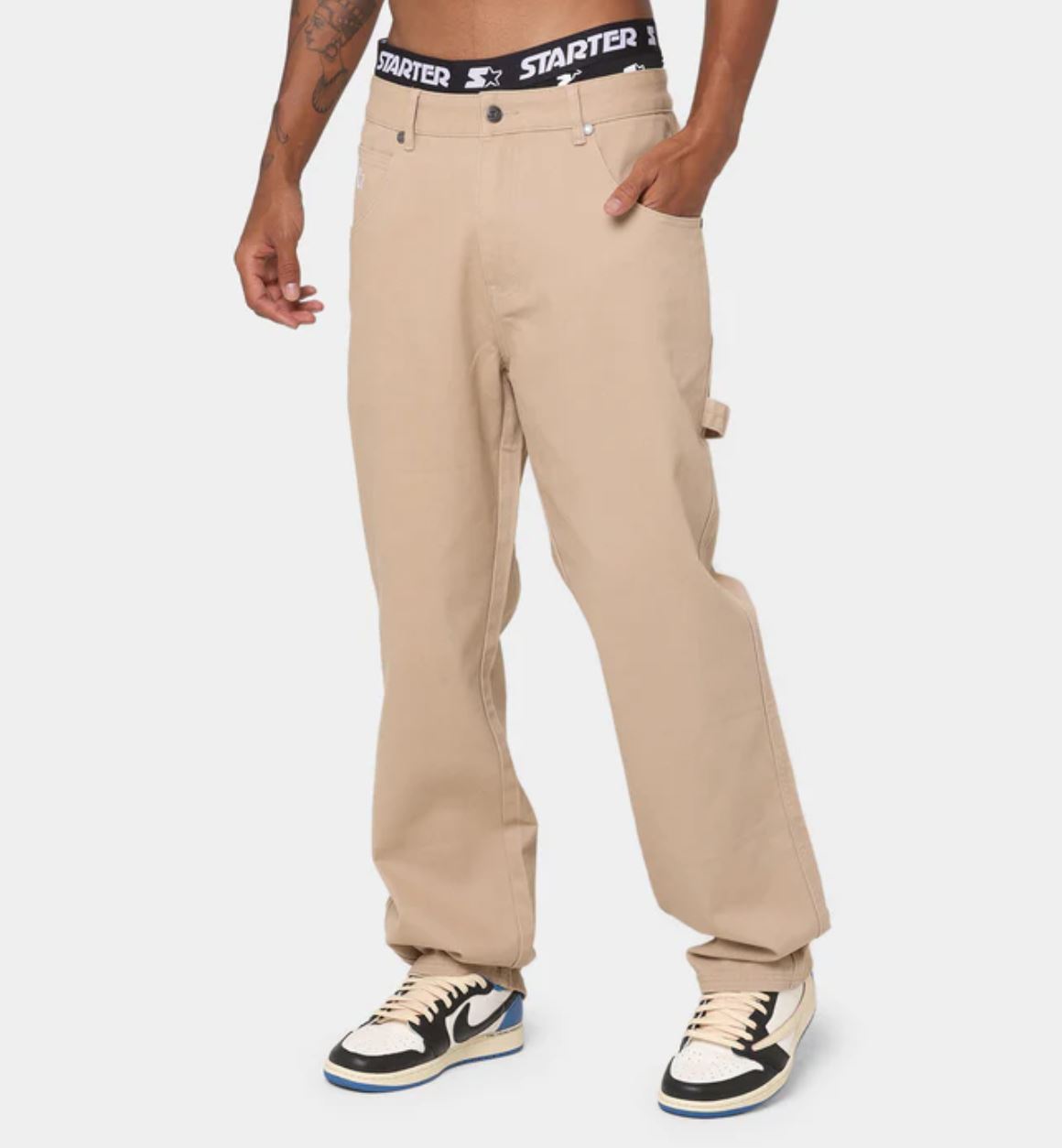 STARTER 95' Relaxed Mens Chino Pants Sand Size 32