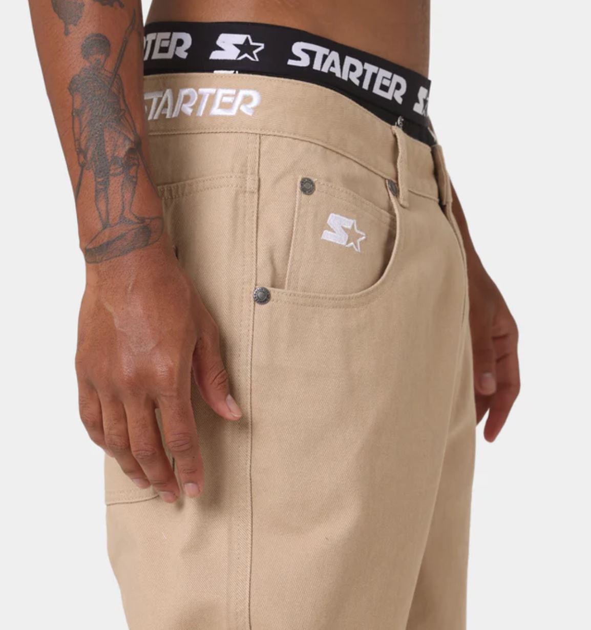 STARTER 95' Relaxed Mens Chino Pants Sand Size 32