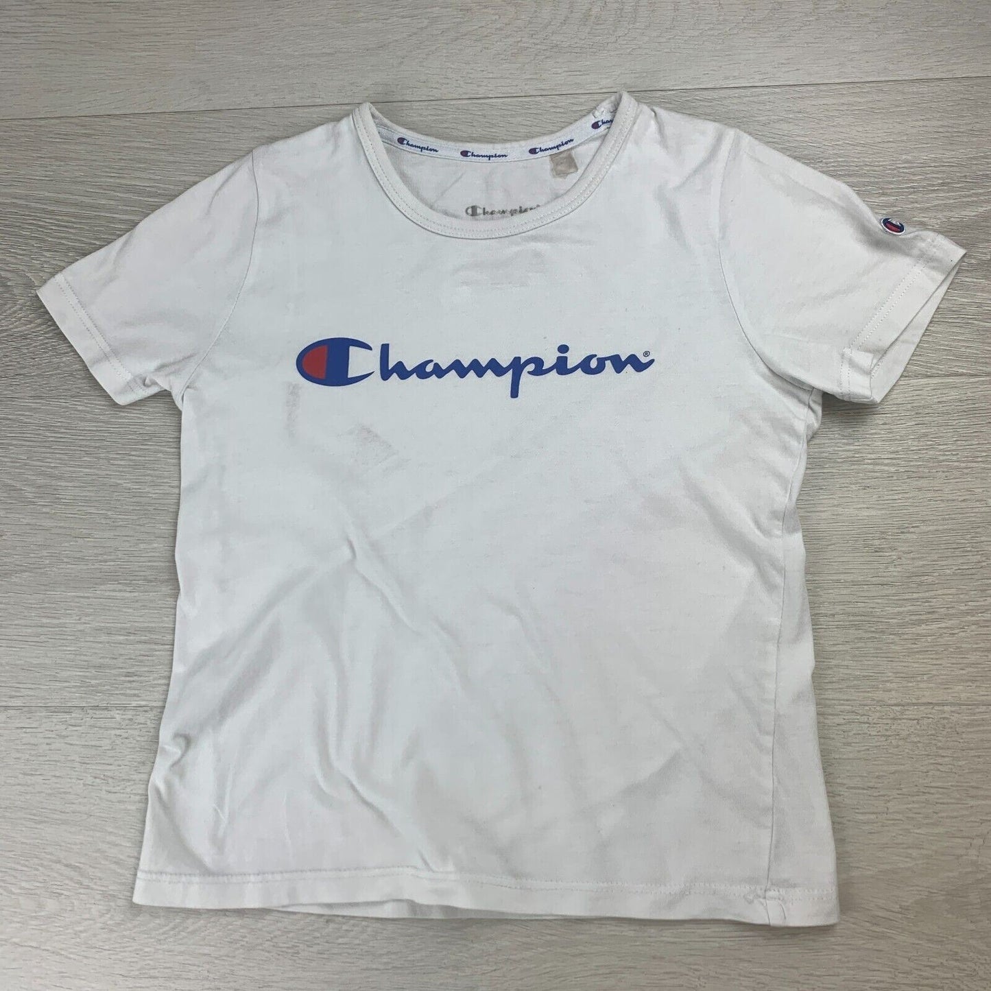 Champion Youth White T-Shirt Size 10 Years