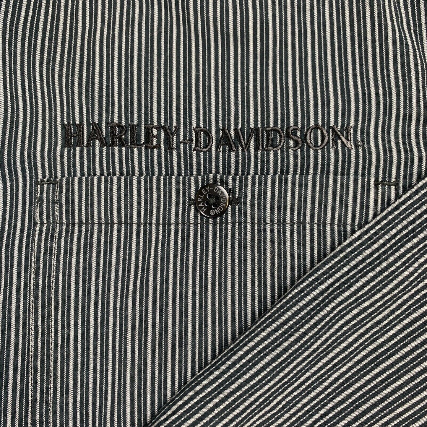 Harley-Davidson Mens Long Sleeve Button Up Shirt Size Small (Measures M)