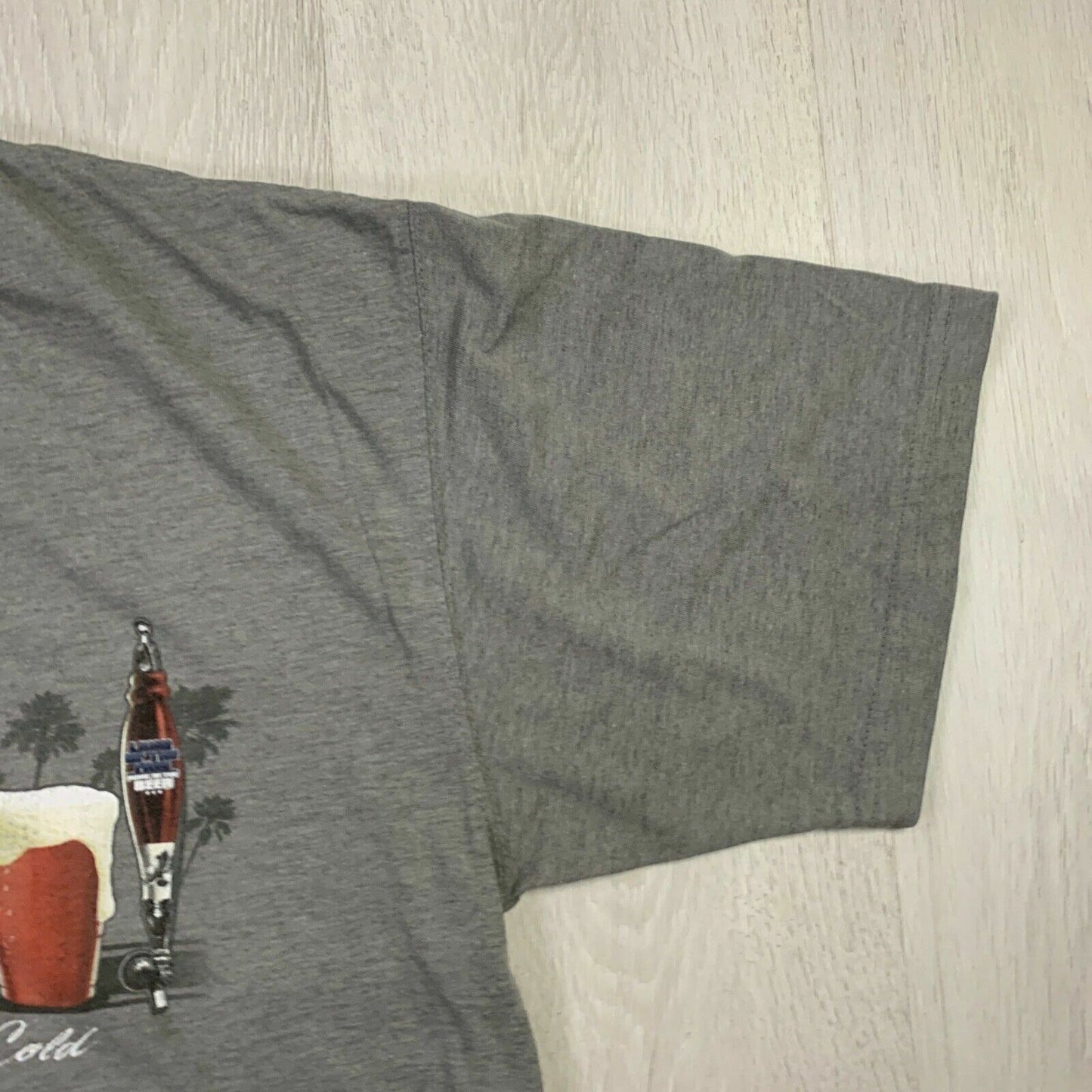 Newport Blue Beer Mens Grey T-Shirt Size XL