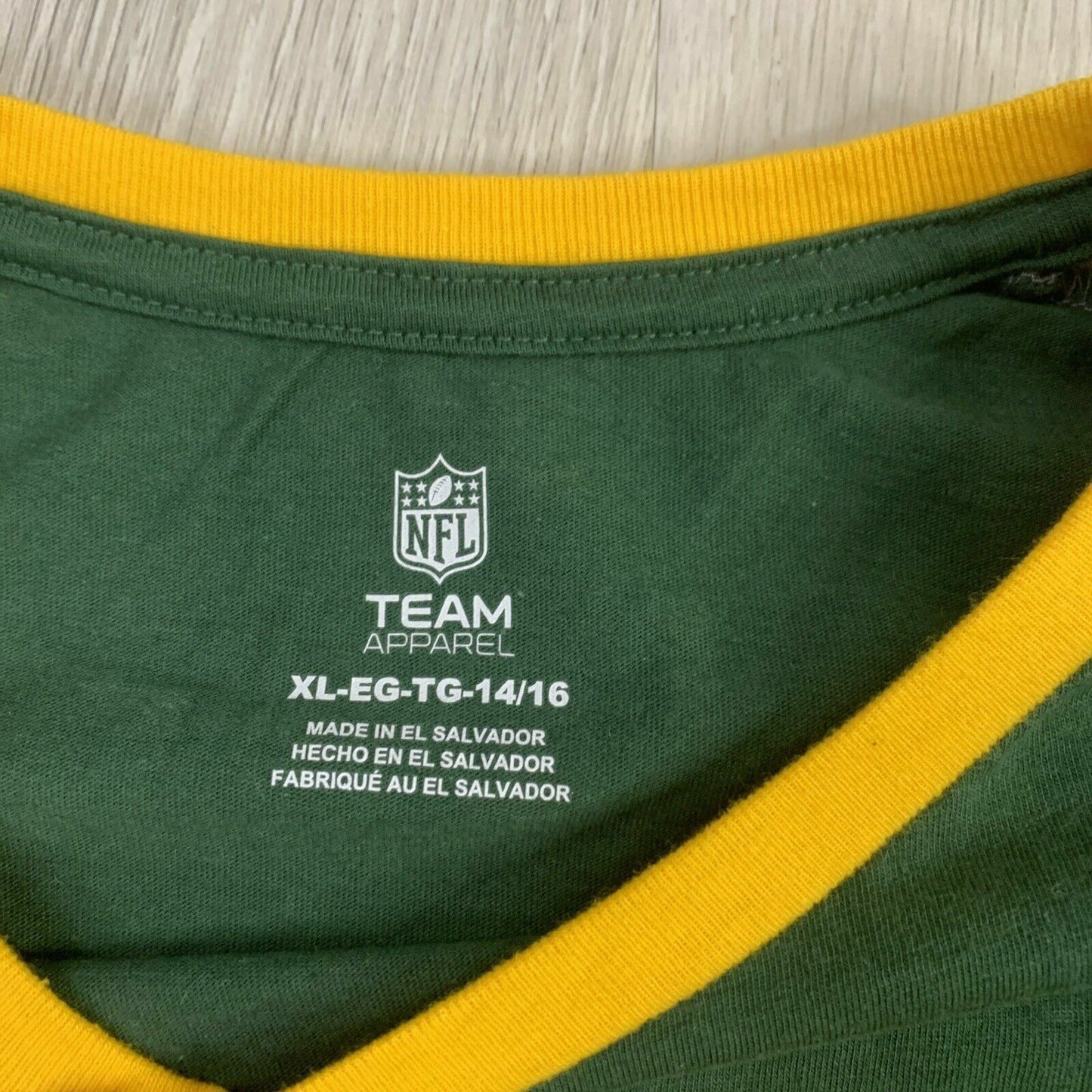 NFL Green Bay Packers Boys Long Sleeve T-Shirt Size 14-16 Years