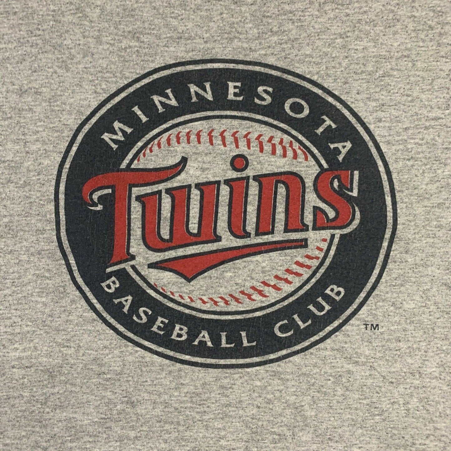 MLB Minnesota Twins Baseball Club Mens Grey T-Shirt Size XL