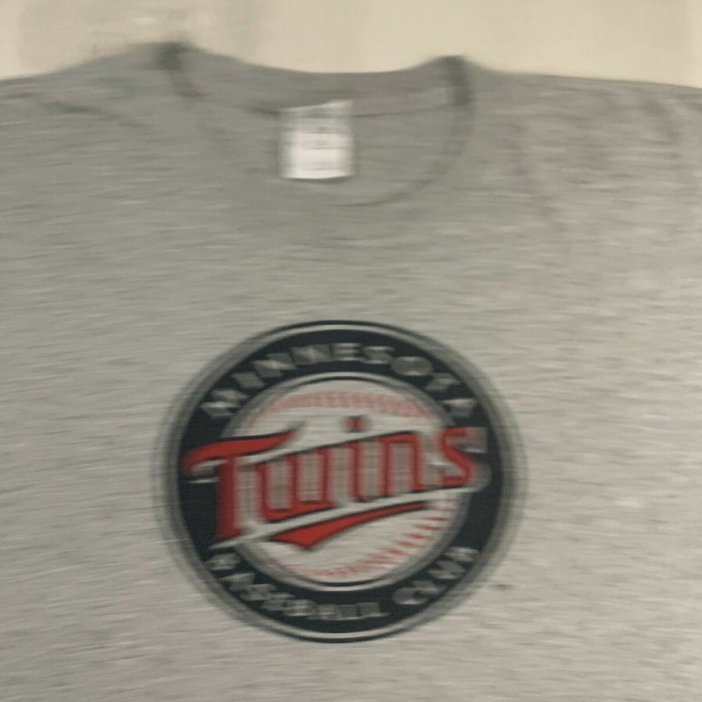 MLB Minnesota Twins Baseball Club Mens Grey T-Shirt Size XL