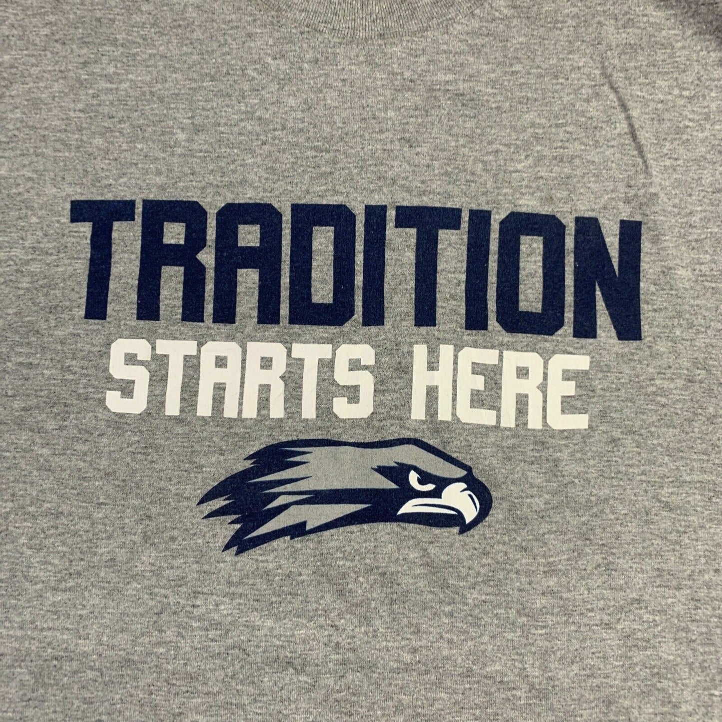 Skyview Hawks Tradition Starts Here Grey Mens T-Shirt Size M