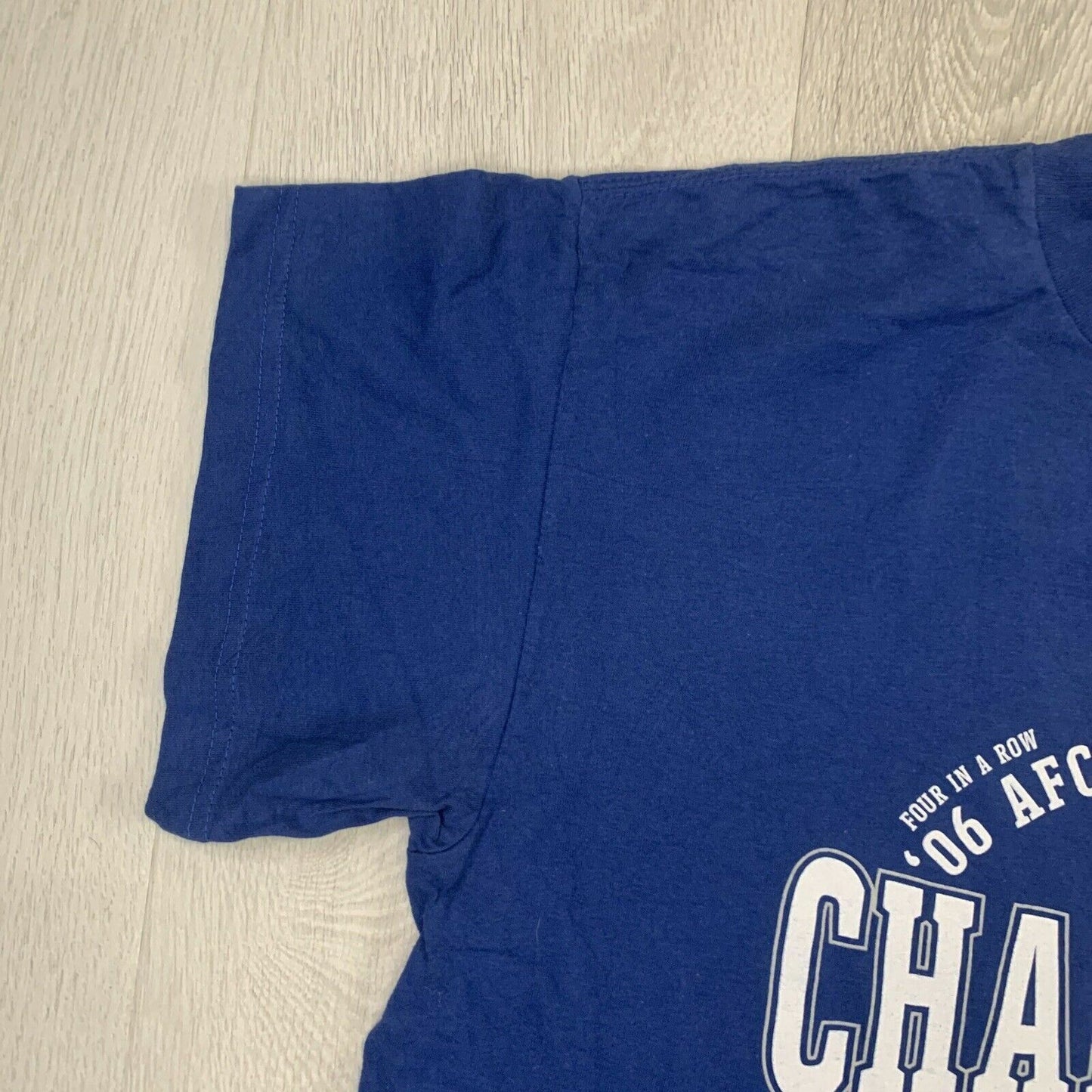 Indianapolis Colts AFC South Champion 06 Mens Blue T-Shirt Size L/XL Approx