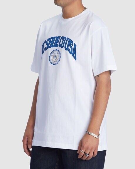 DC Shoes University Of Life Mens White T-Shirt Size Large (NEW)