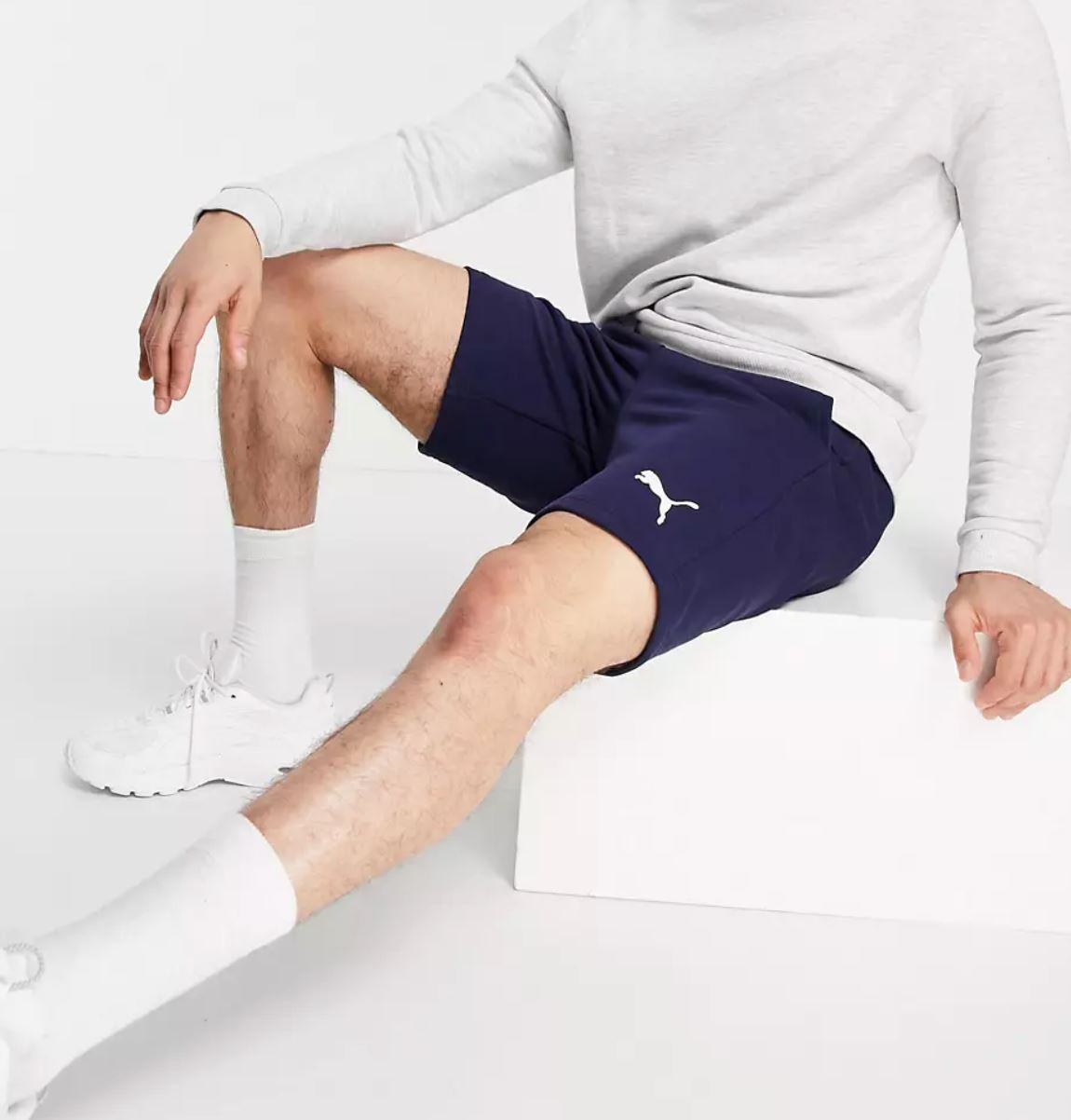 Puma Navy 10 inch Sweat Shorts Size Medium