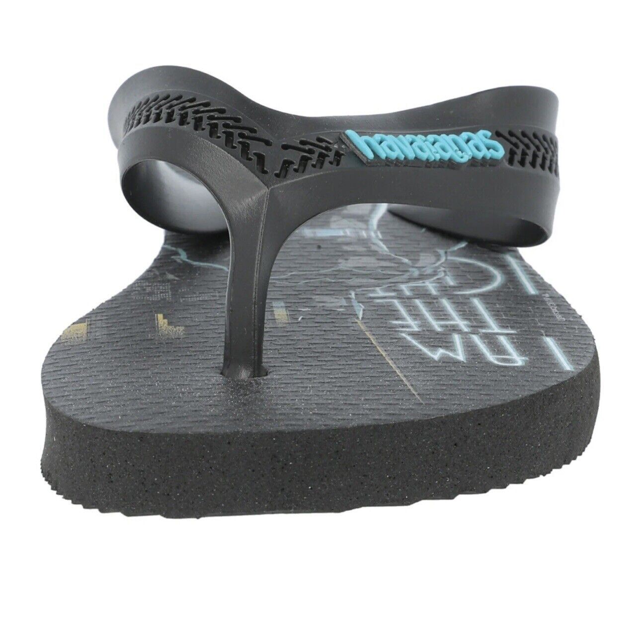 Havianas Kids Max Heroes Batman Black Flip Flops Thongs Size EU 25/26 - US 9