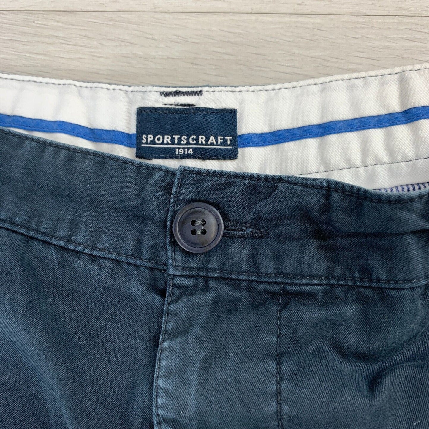 Sportscraft Mens Black Chino Shorts Size 36-37 Approx