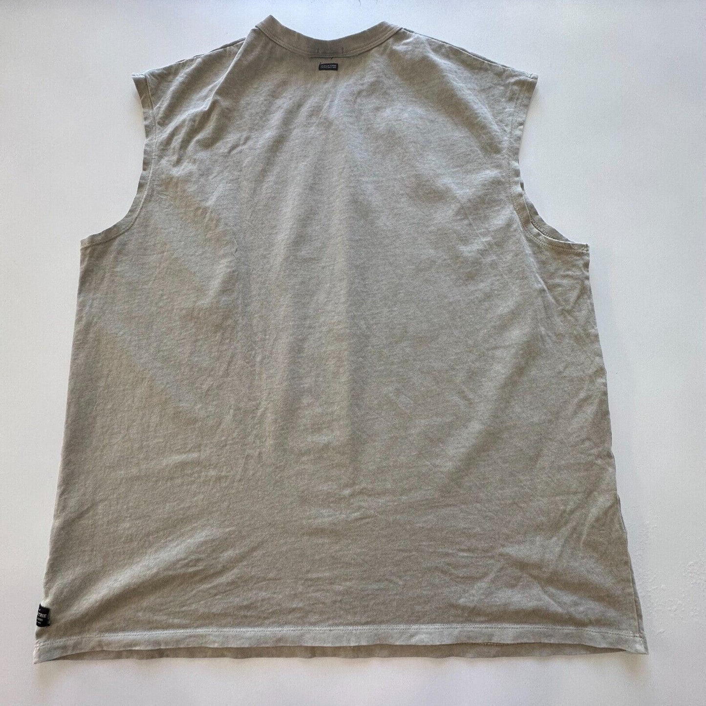 Industries Mens Beige Muscle Tank Top Size XL