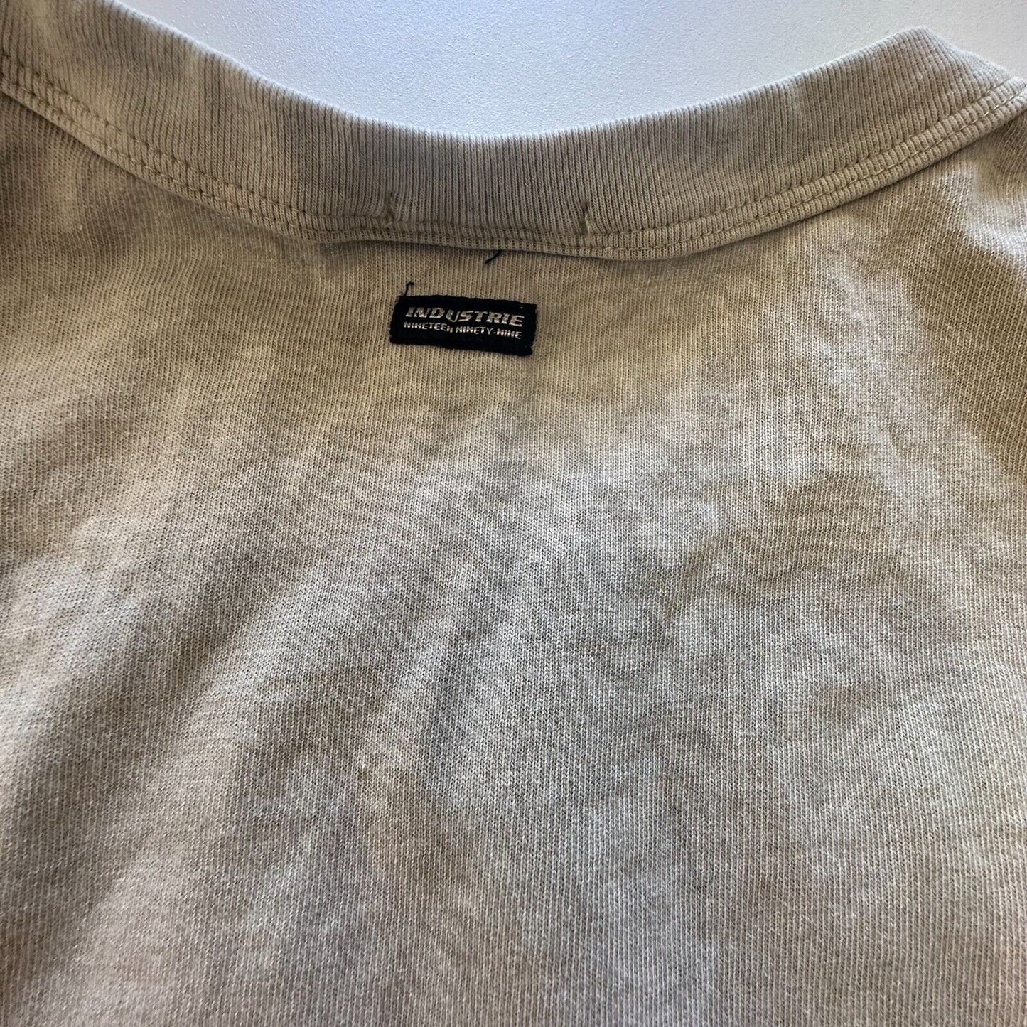 Industries Mens Beige Muscle Tank Top Size XL