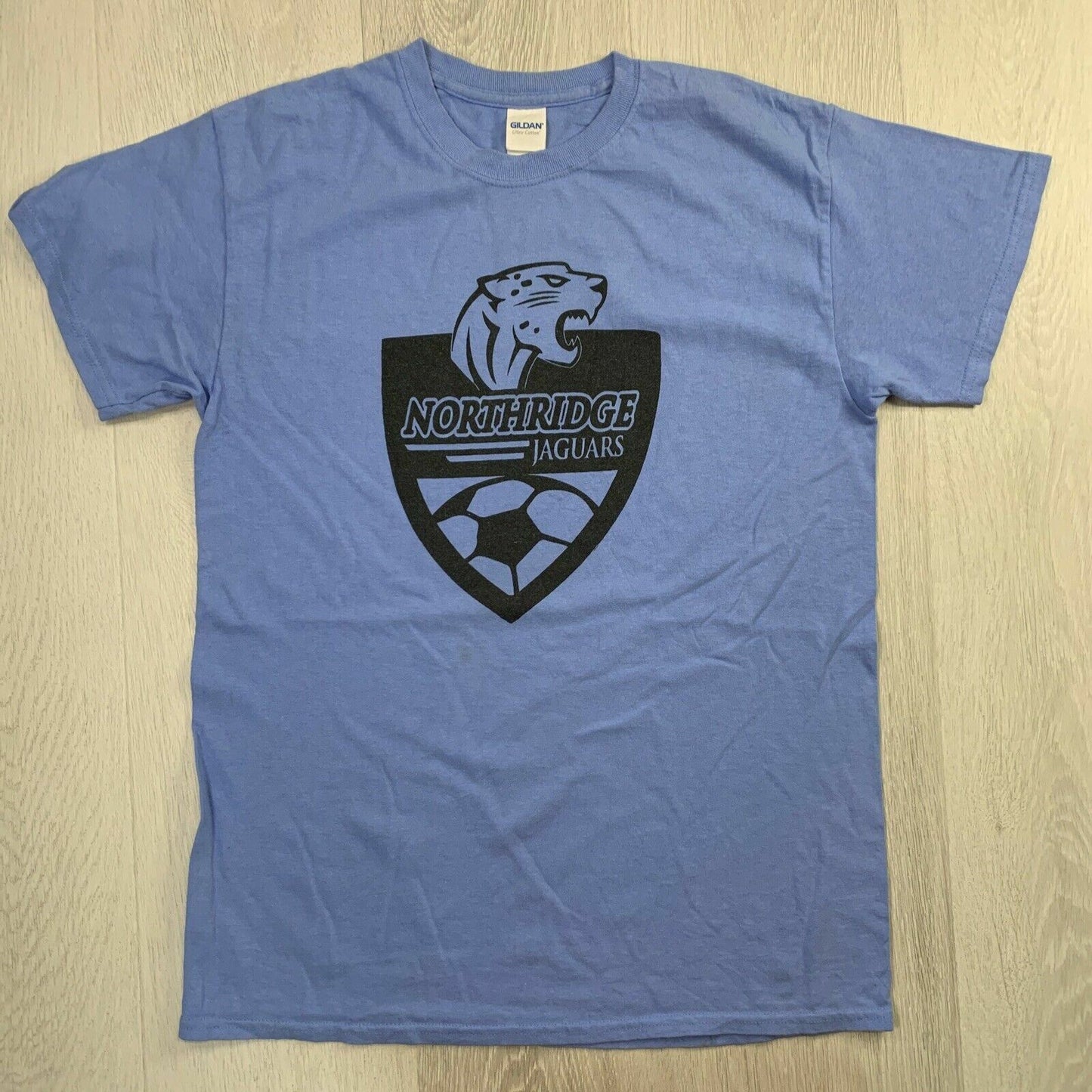 Northridge Jaguars Soccer Mens Blue T-Shirt SIie M