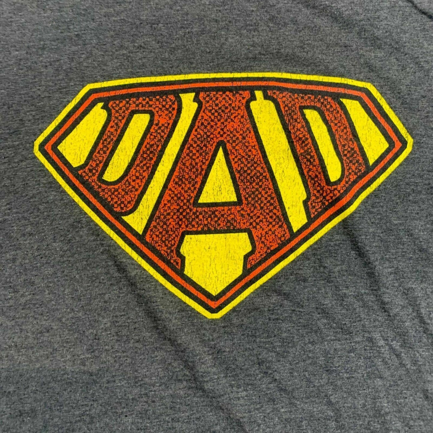 Super Dad Superman Dad Mens Grey T-Shirt Size XL