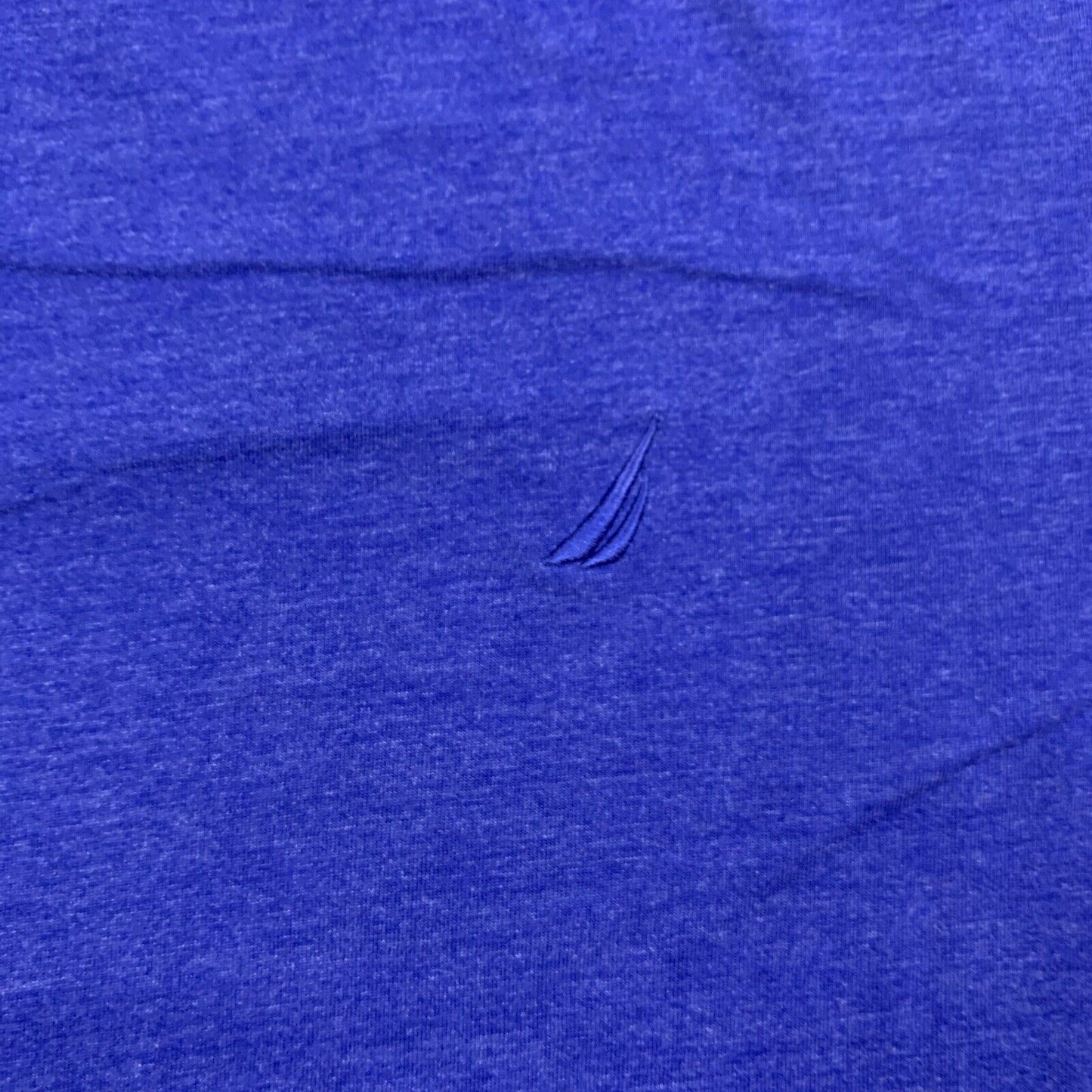 Nautica Mens Blue T-shirt Embroidered Logo Size Large