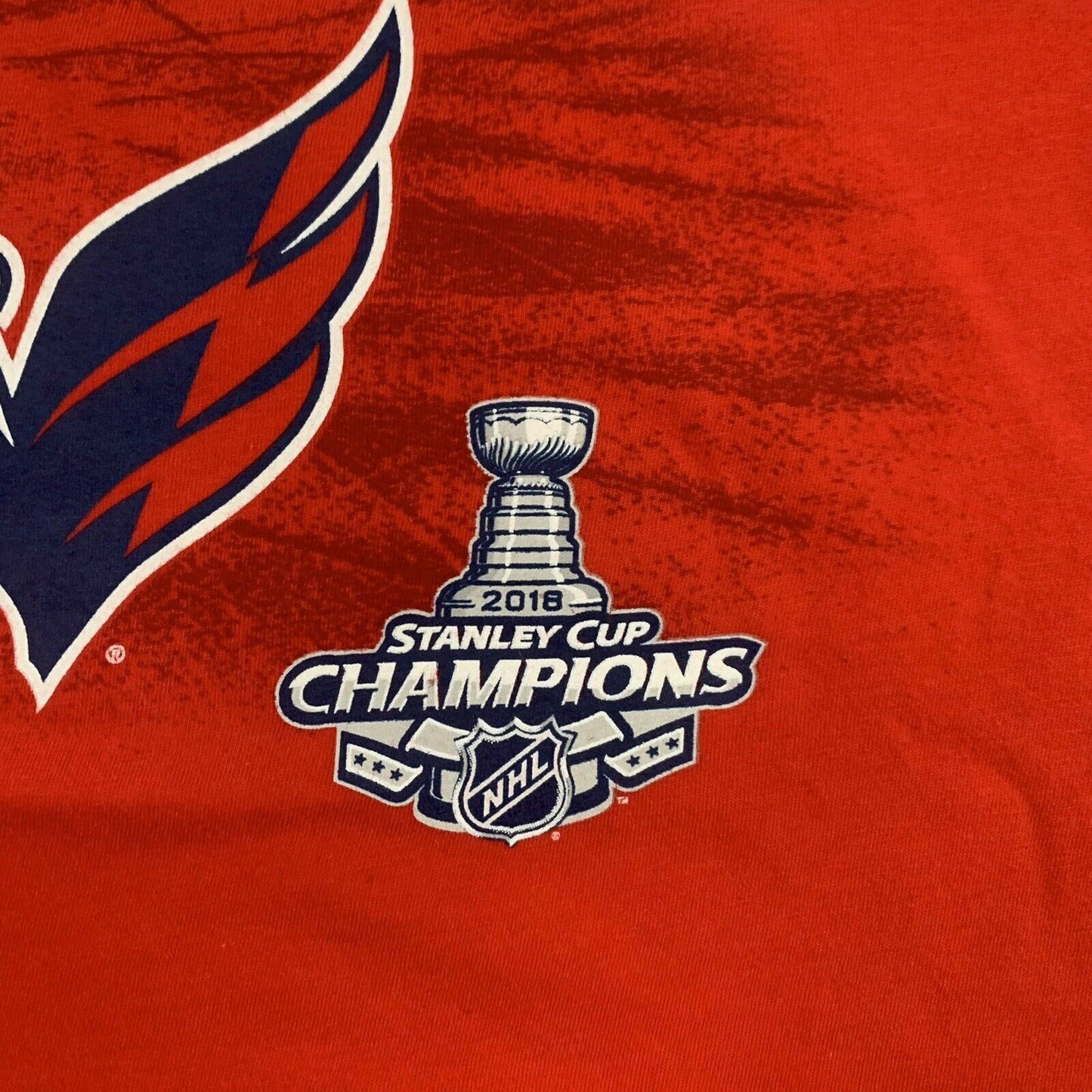 Fanatics NHL Washington Capitals 2018 Stanley Cup Champions Mens Large T-Shirt