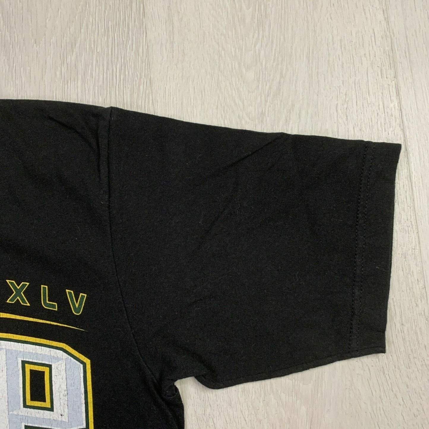 Reebok Aaron Rodgers MVP 2011 Green Bay Packers Mens Black T-Shirt Size Small