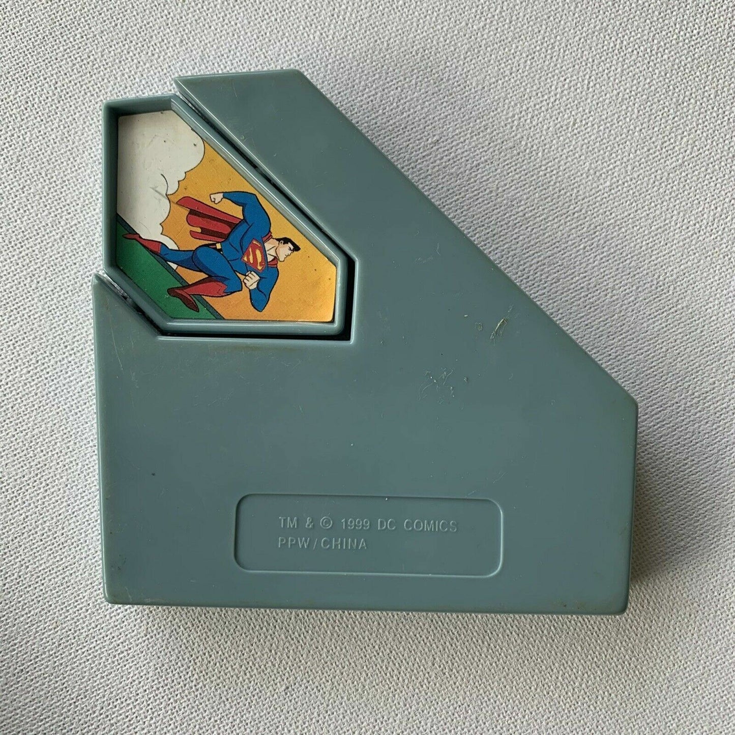 Vintage DC Comics Superman Misc Plastic Grey Toy Piece Circa 1999