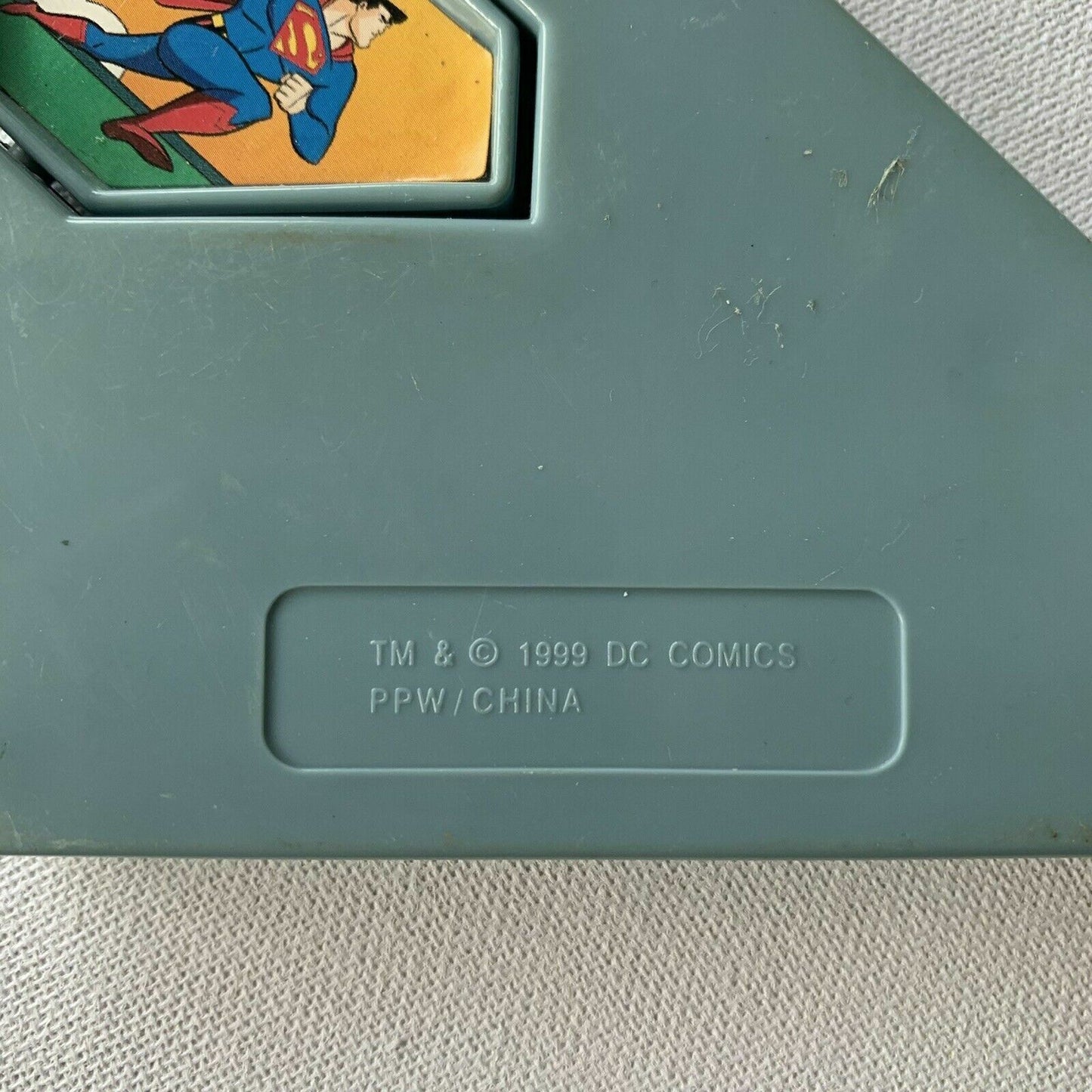 Vintage DC Comics Superman Misc Plastic Grey Toy Piece Circa 1999