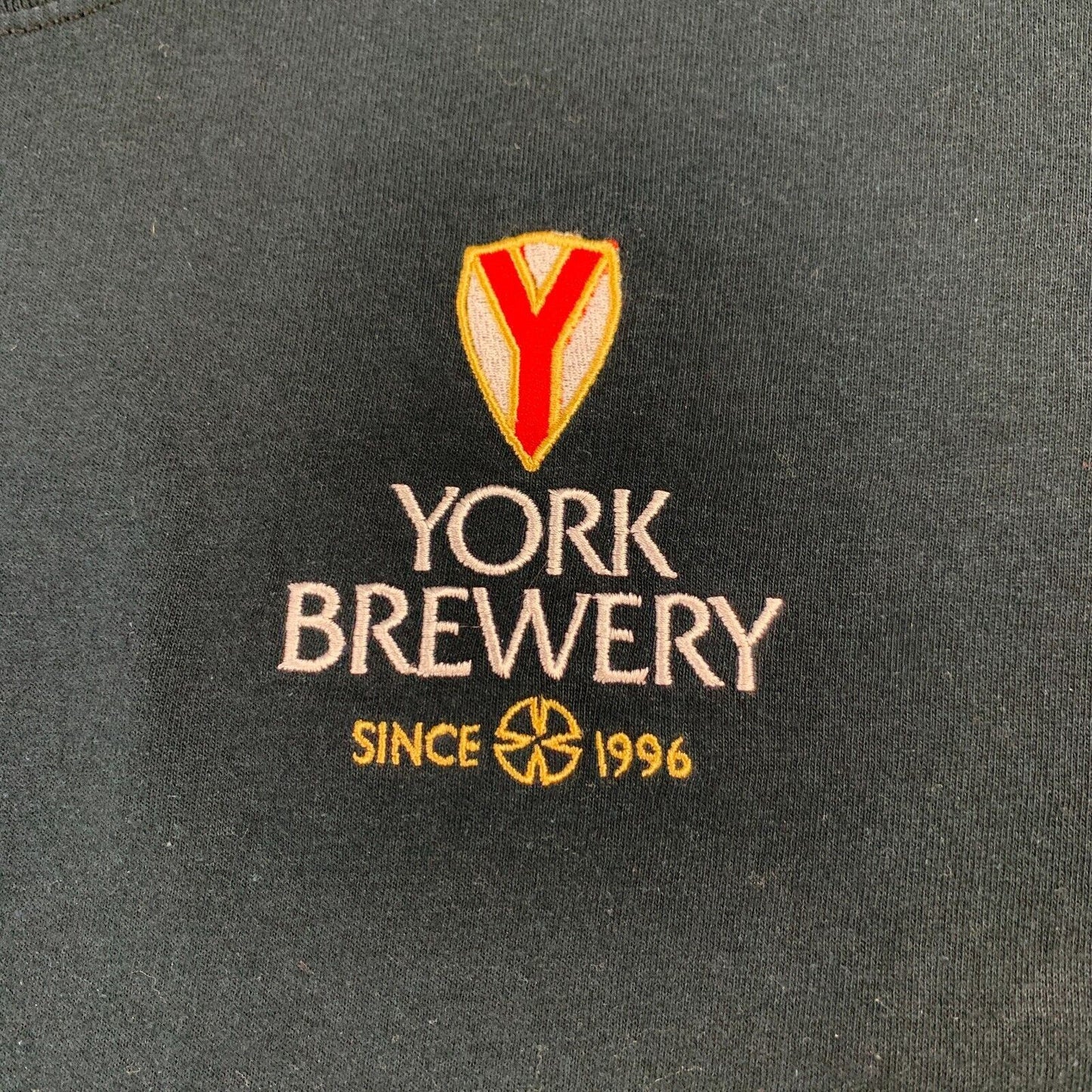 York Brewing Mens Black T-Shirt Size Large
