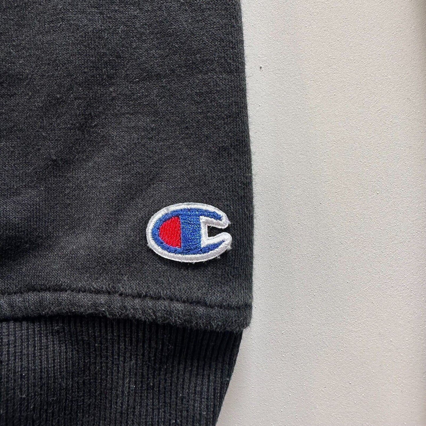 Champion Womens Black Cropped Hoodie Size XS