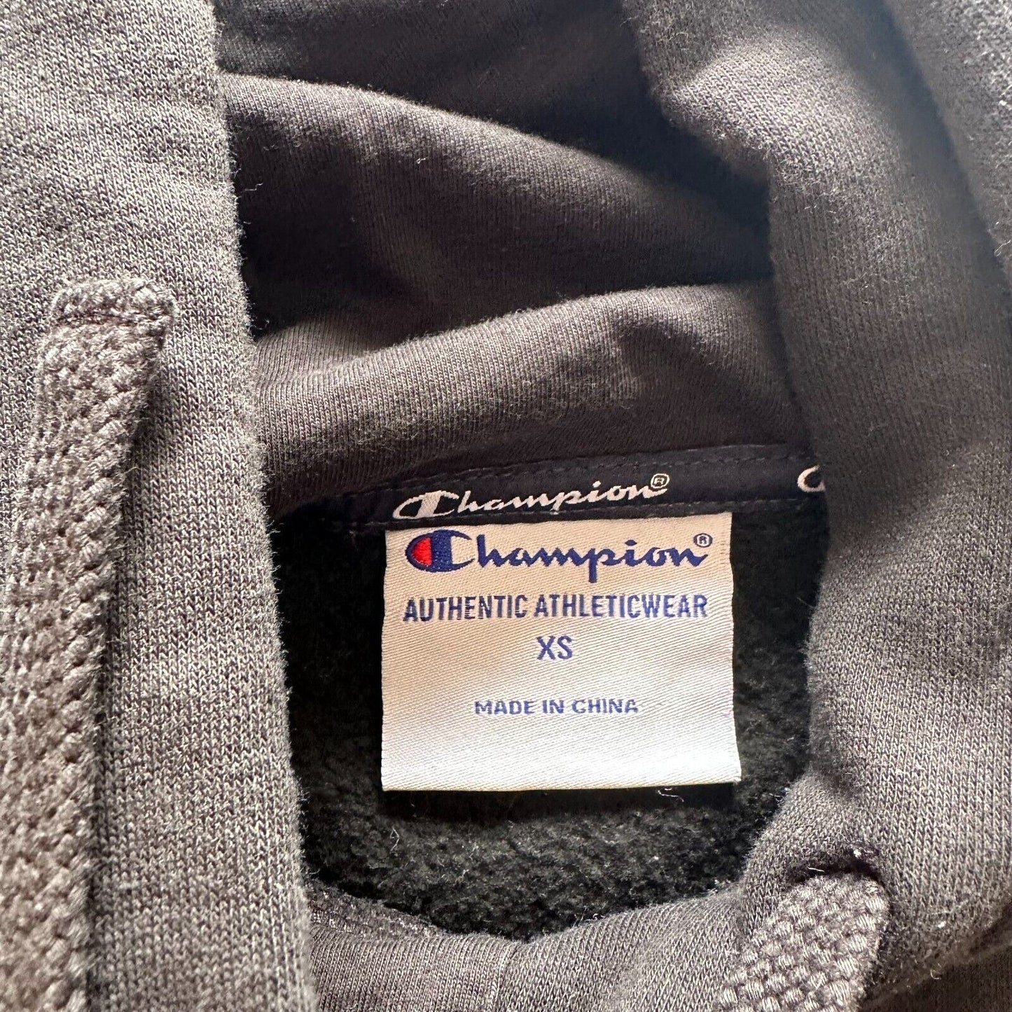 Champion Womens Black Cropped Hoodie Size XS