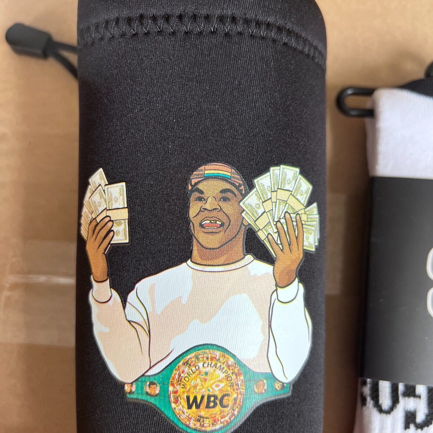 Goat Crew Socks and Money Mike Tyson Bottle Sleeve Bundle (RRP $35)