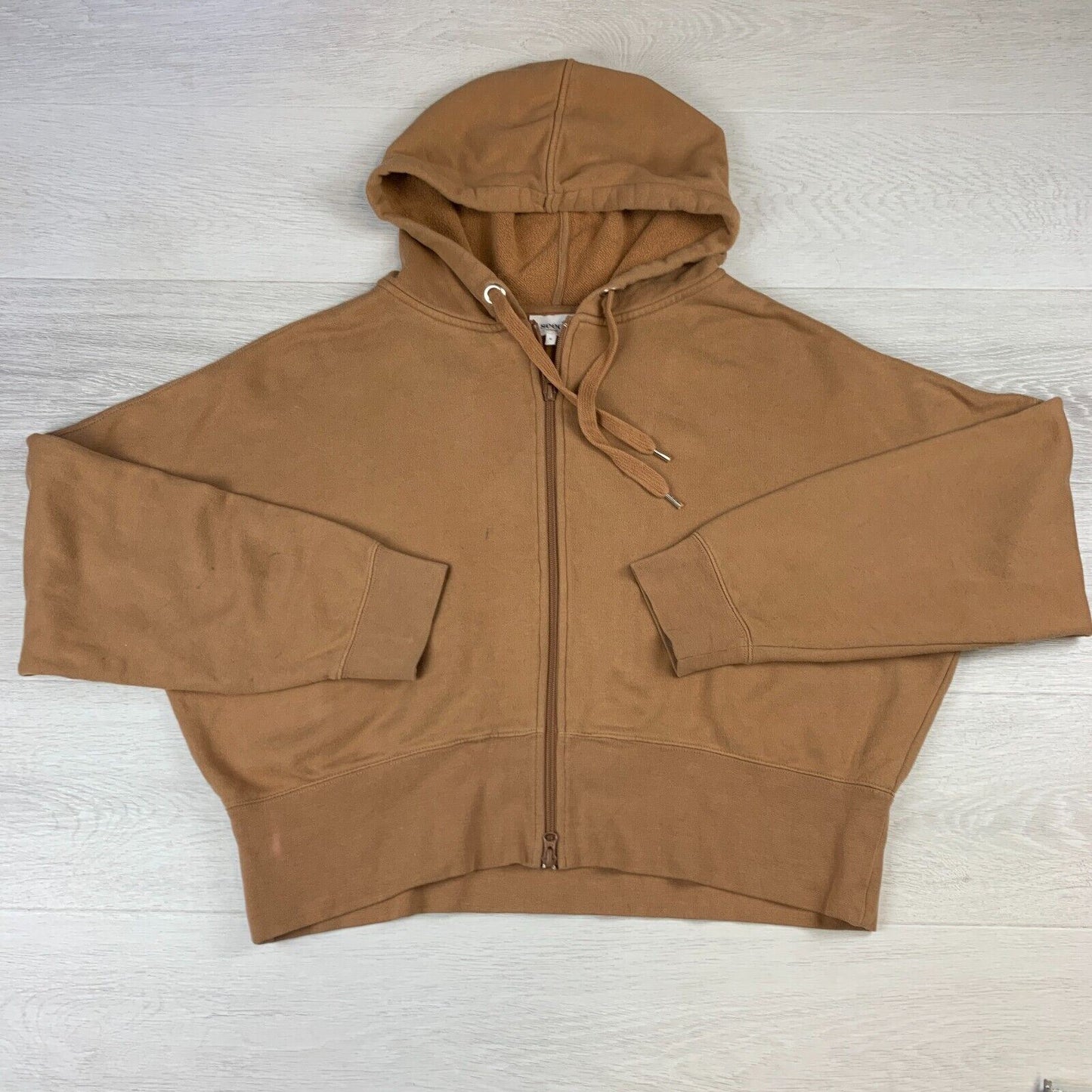 Seed Womens Brown Full Zip Oversized Hoodie Size XL