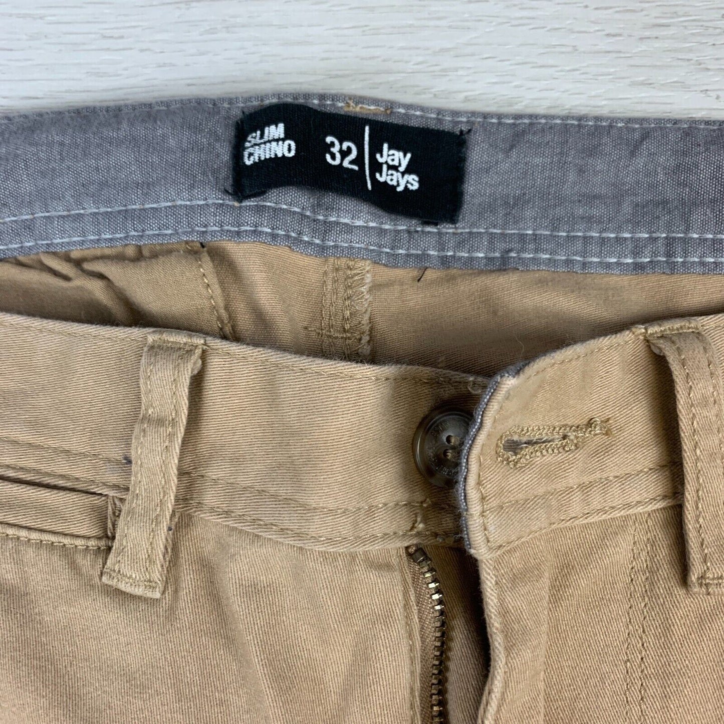 Jay Jays Slim Beige Chino Size 32
