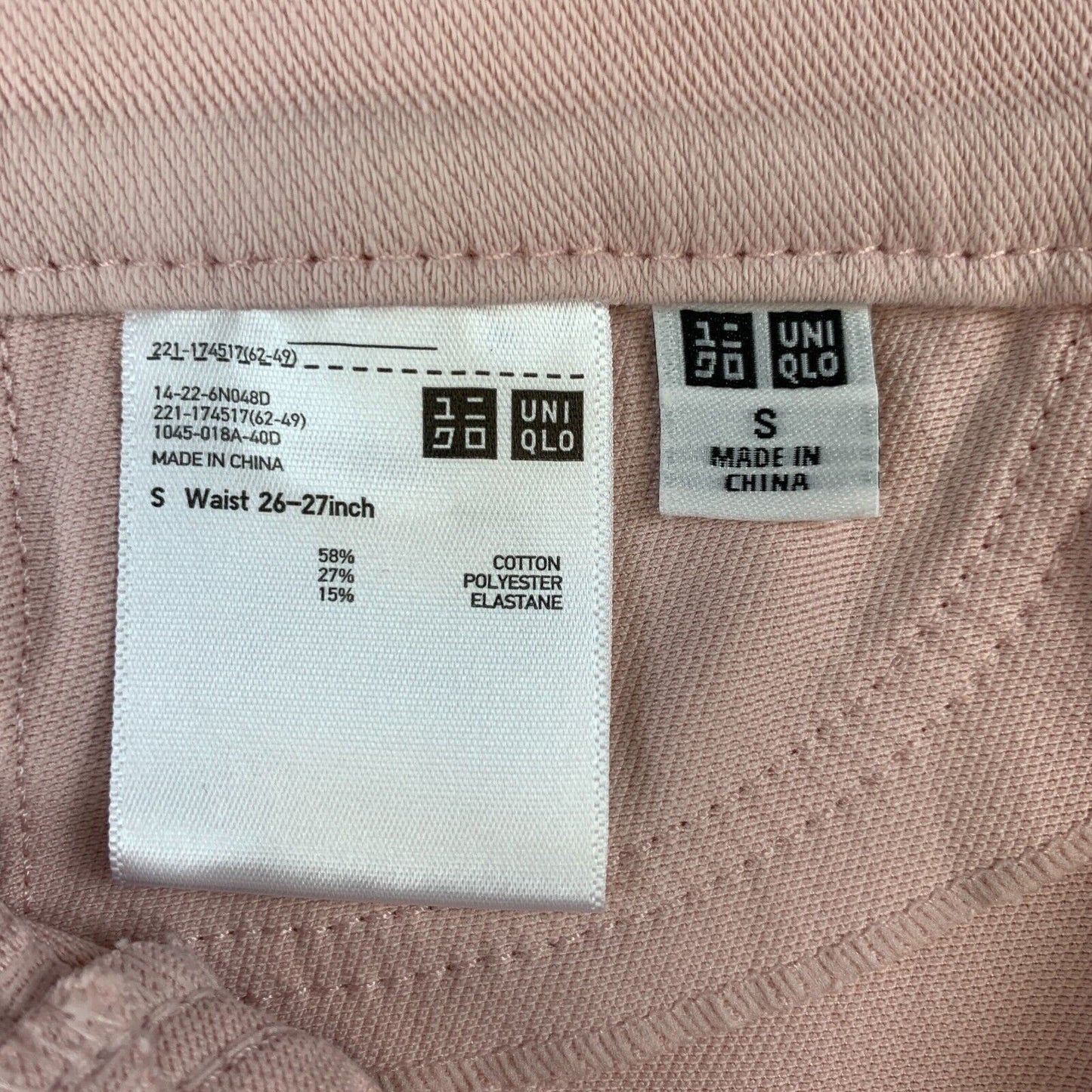 Uniqlo Womens Pink Jeans Size Small (26-27inch)