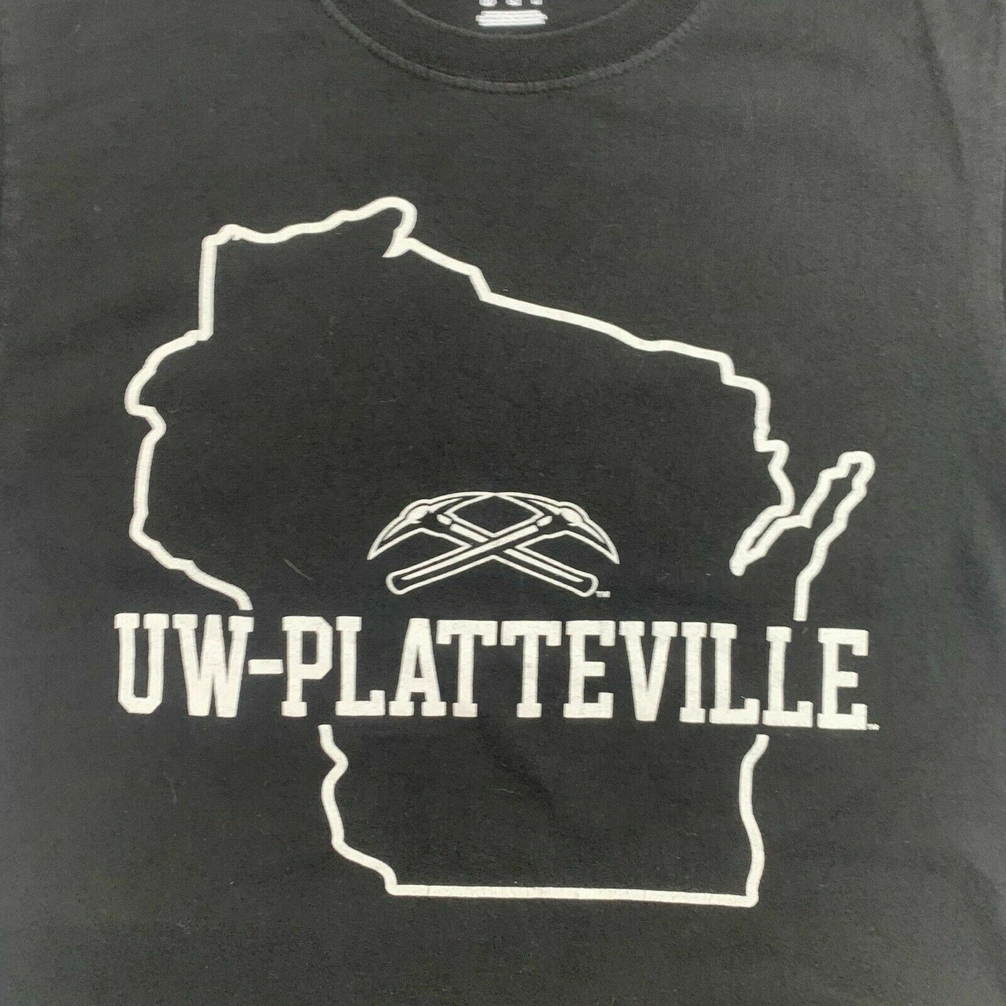 Champion University of Wisconsin-Platteville Mens Black T-Shirt Size Small