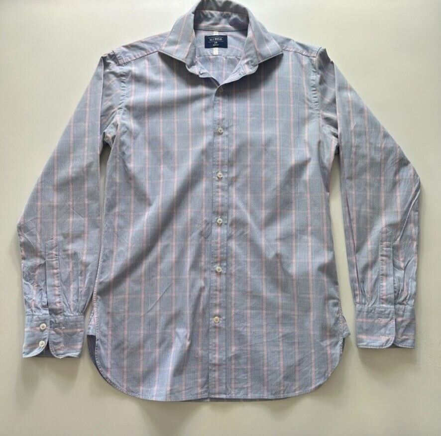 M.J. Bale Long Sleeve Button Up Dress Shirt Size 38