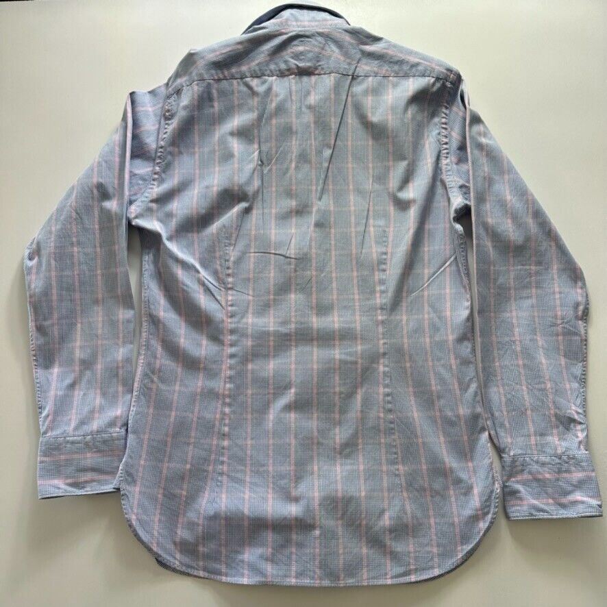 M.J. Bale Long Sleeve Button Up Dress Shirt Size 38