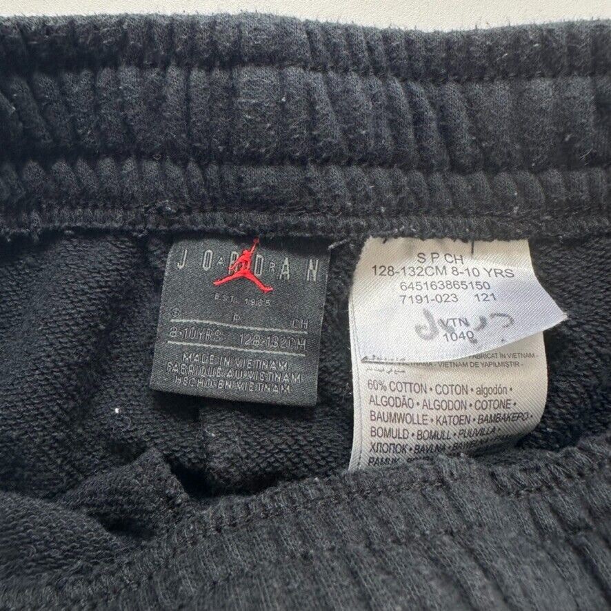 Jordan Kids Black Trackies Size 8-10 Years