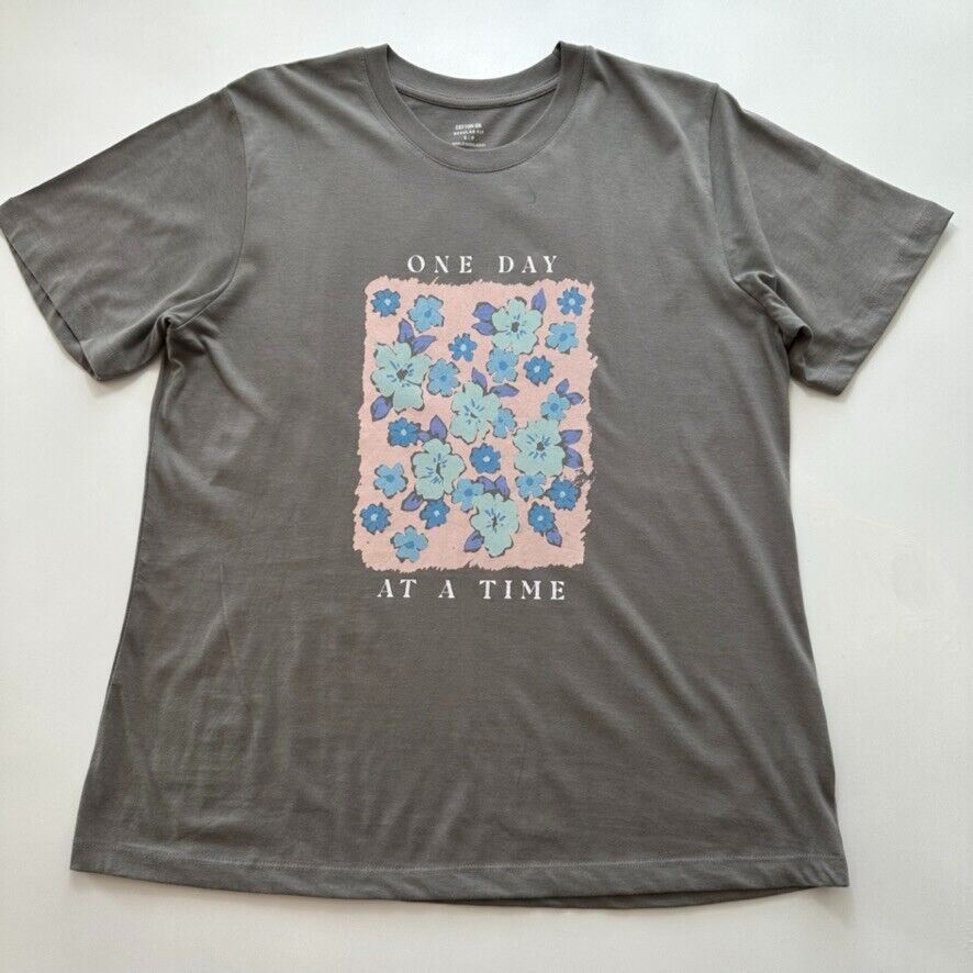Cotton On Unisex Grey T-Shirt Size Small