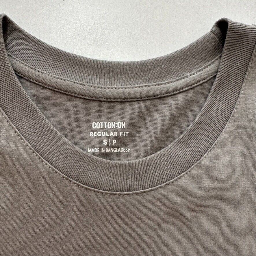 Cotton On Unisex Grey T-Shirt Size Small