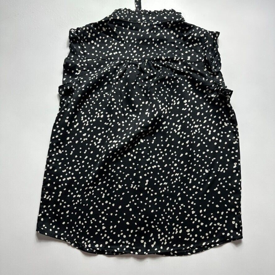 Minx & Moss Black Button Up Blouse Size 8