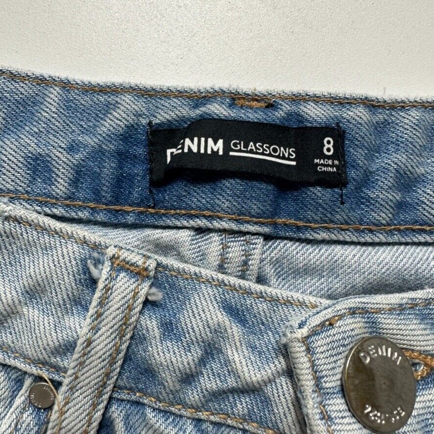 Glassons Denim Womens Blue Denim Shorts Size 8