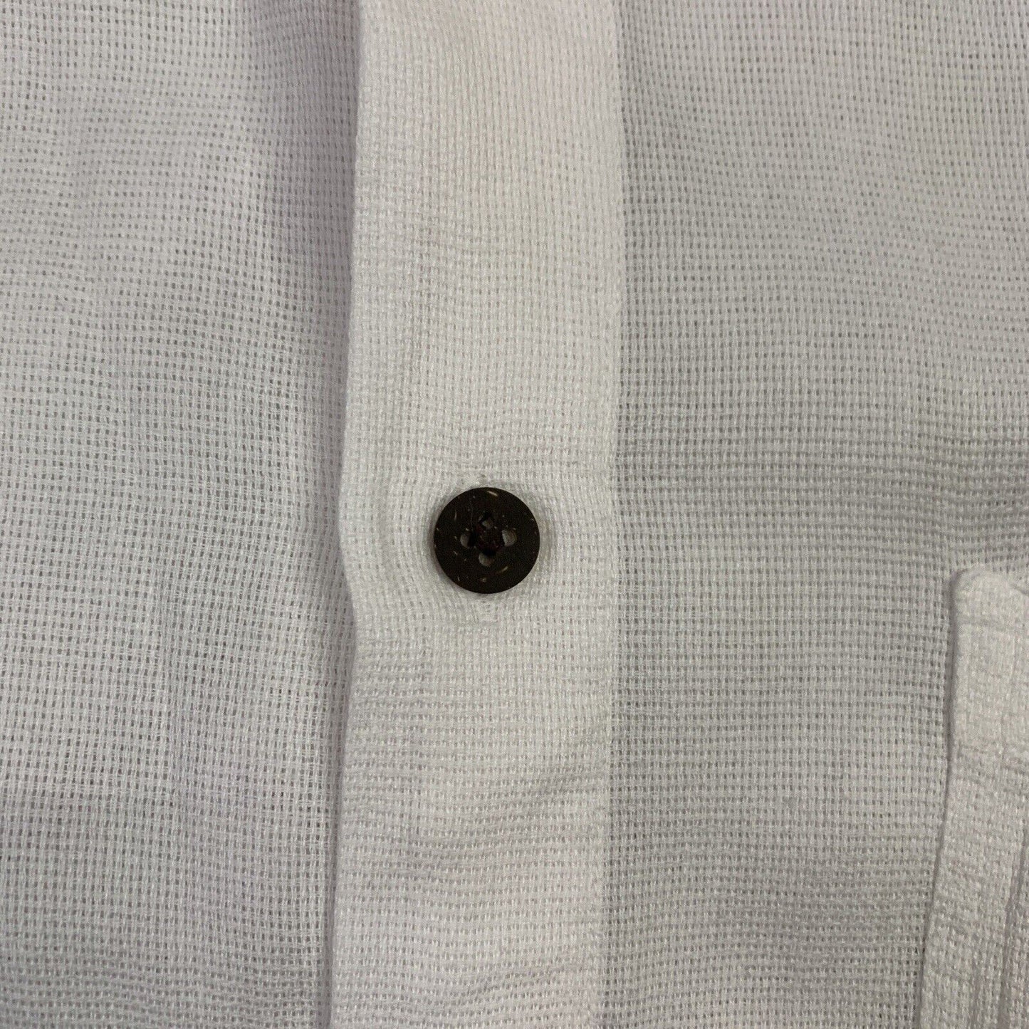 Jimmy's Short Sleeve Button Up Shirt White Size Large