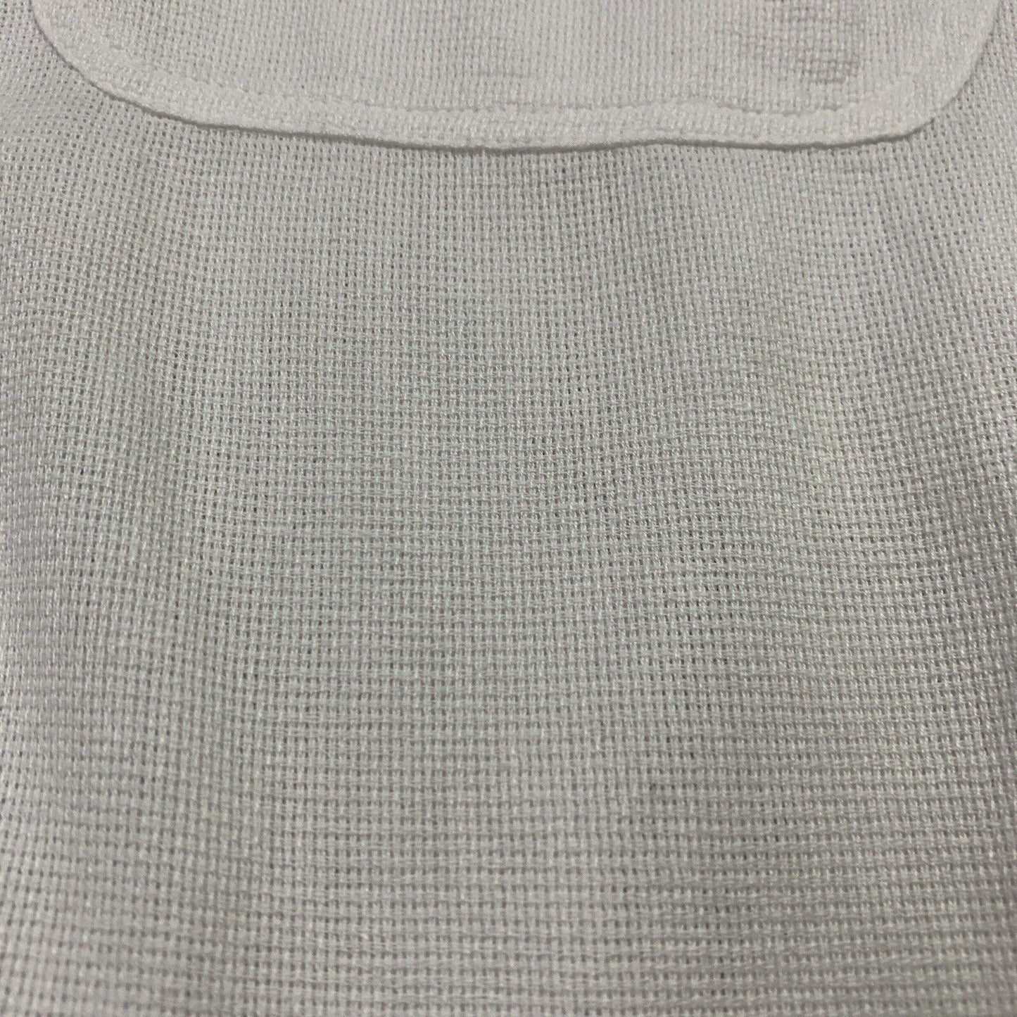 Jimmy's Short Sleeve Button Up Shirt White Size Large