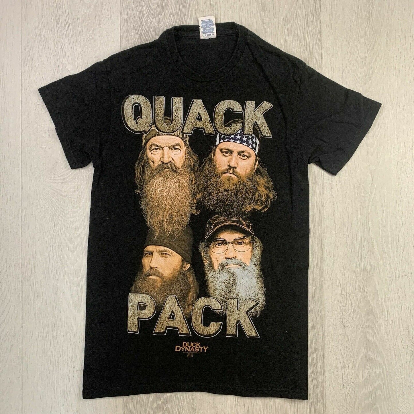 Duck Dynasty Quack Pack Mens Black T-Shirt Size Small