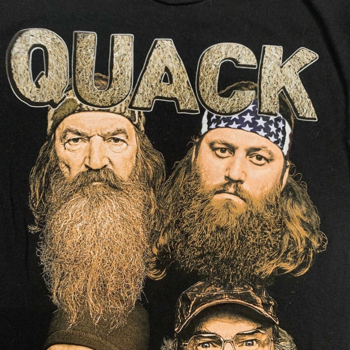 Duck Dynasty Quack Pack Mens Black T-Shirt Size Small