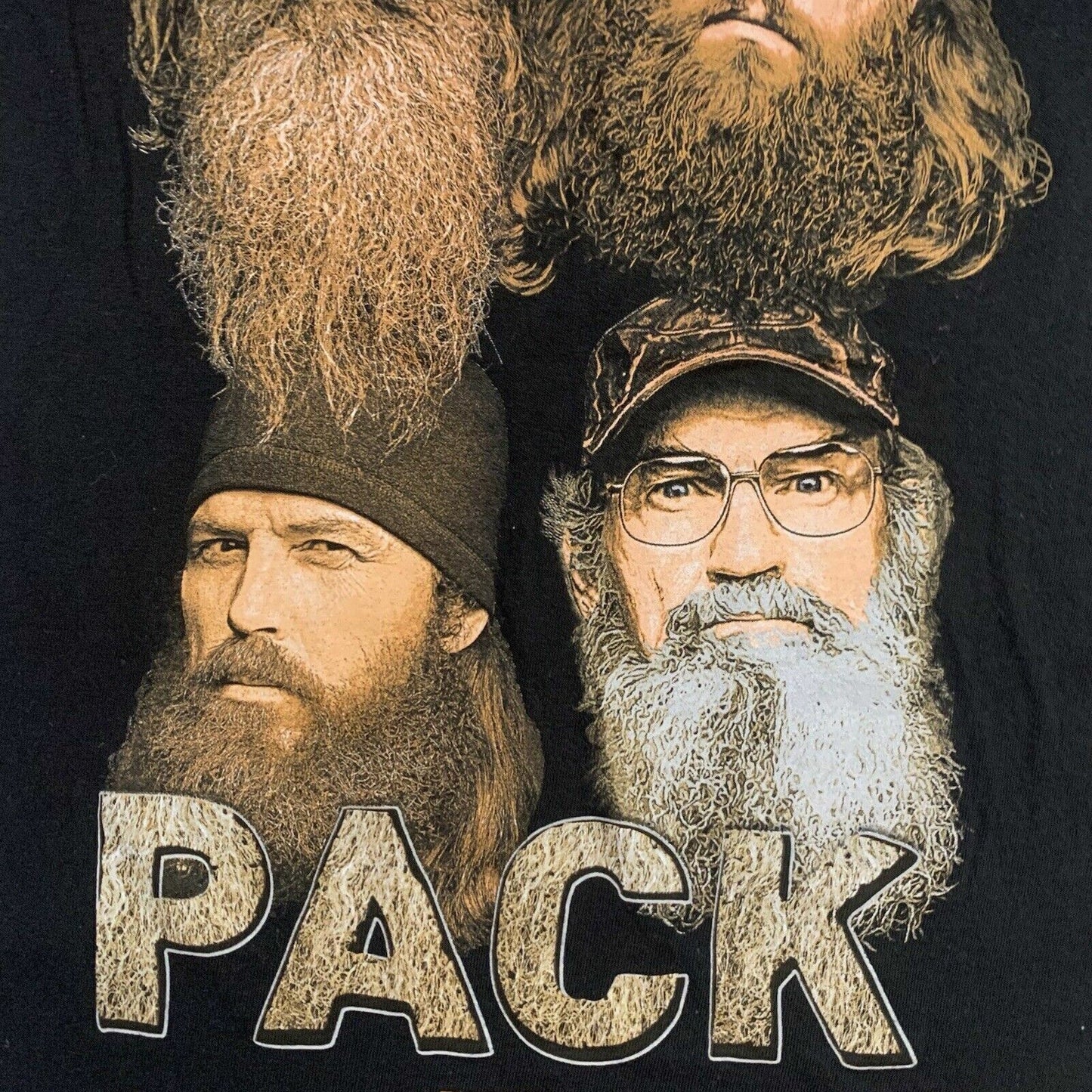 Duck Dynasty Quack Pack Mens Black T-Shirt Size Small