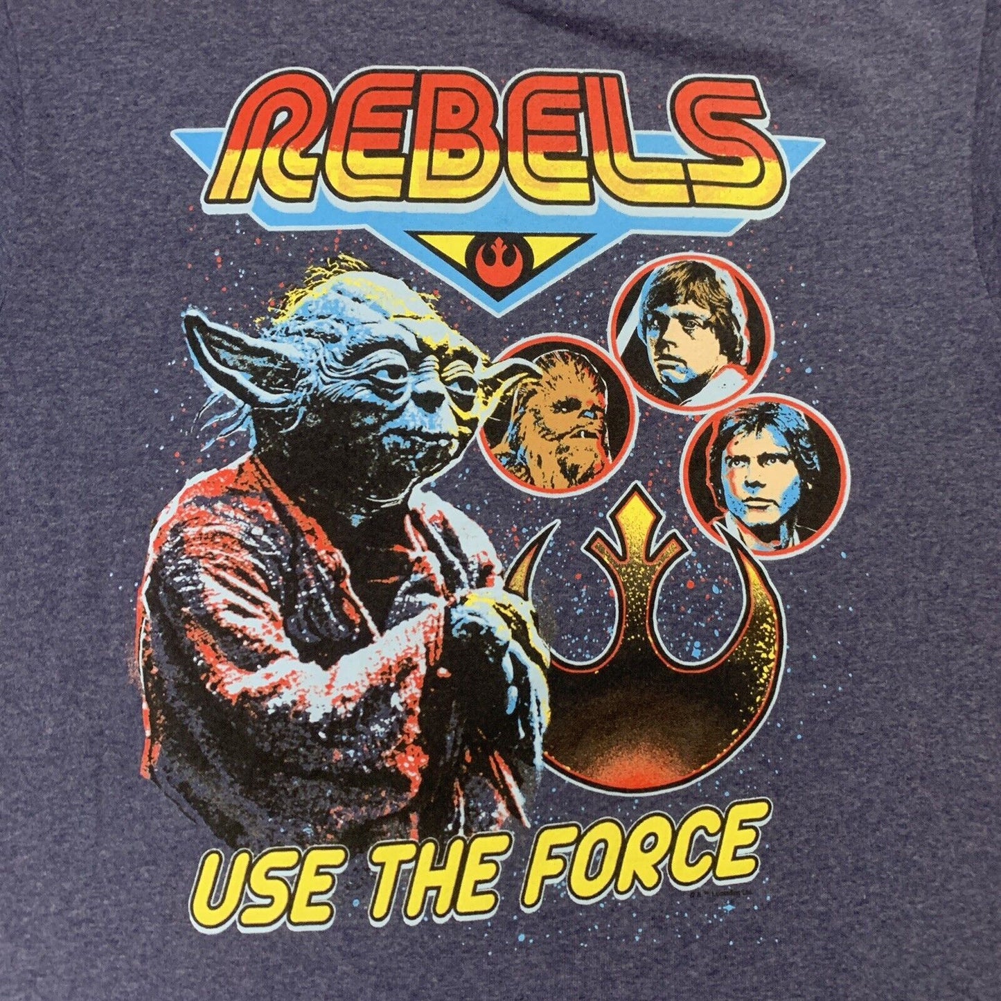 Star Wars Rebels Use the Force Mens Blue T-Shirt Medium Approx