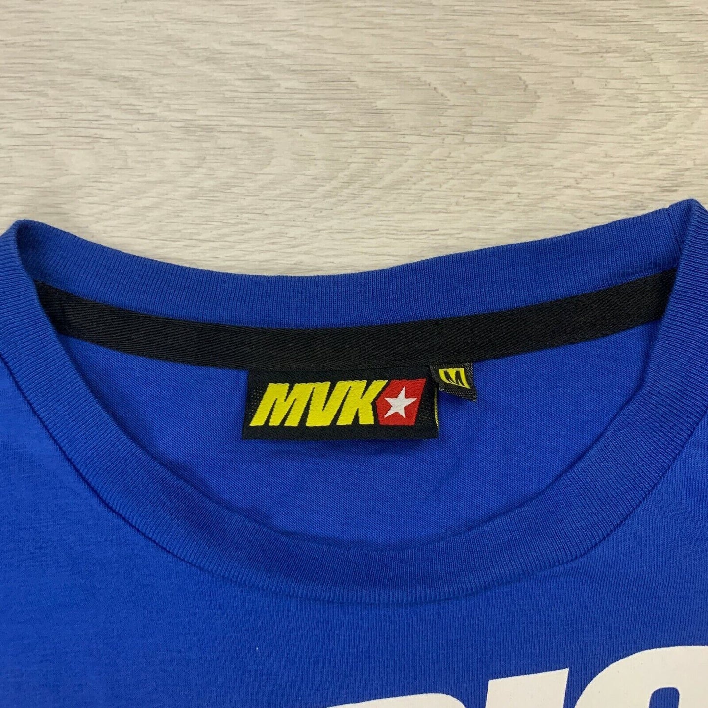 Maverick Vinales 25 MVK Men's Blue & Yellow T-Shirt Size Medium