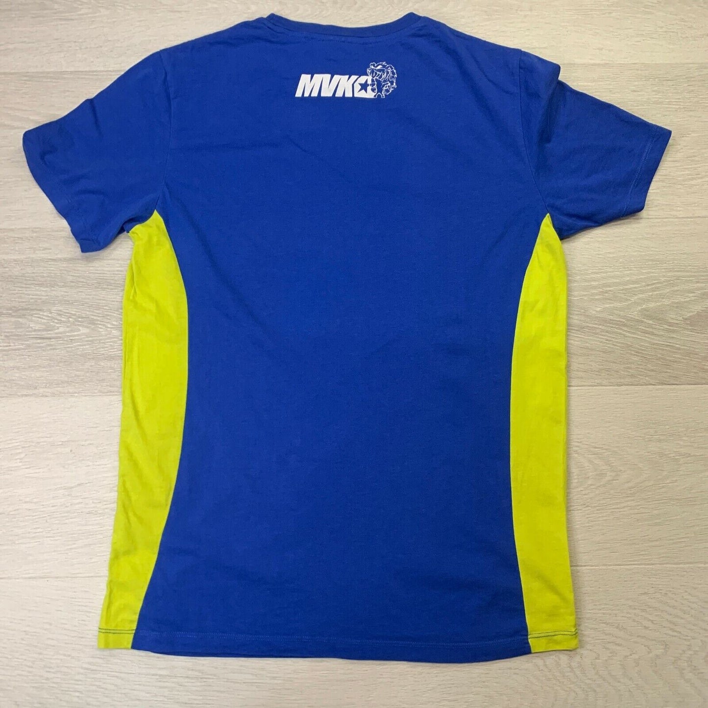 Maverick Vinales 25 MVK Men's Blue & Yellow T-Shirt Size Medium